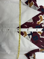 New Women’s Cowboy Threads Multicolor Design Long Sleeve Button Up Large LL-94