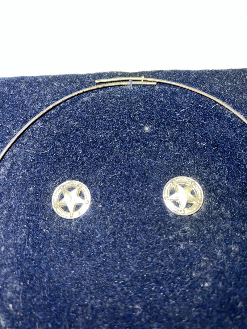 New Women’s Montana Silversmiths Retro Silver Jewelry Set With Star. JS810 A-64