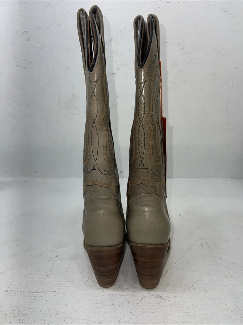 New Women’s Grey Capezio Fashion Cowboy Boots. L 53 6.5 6 1/2 M. 19-94