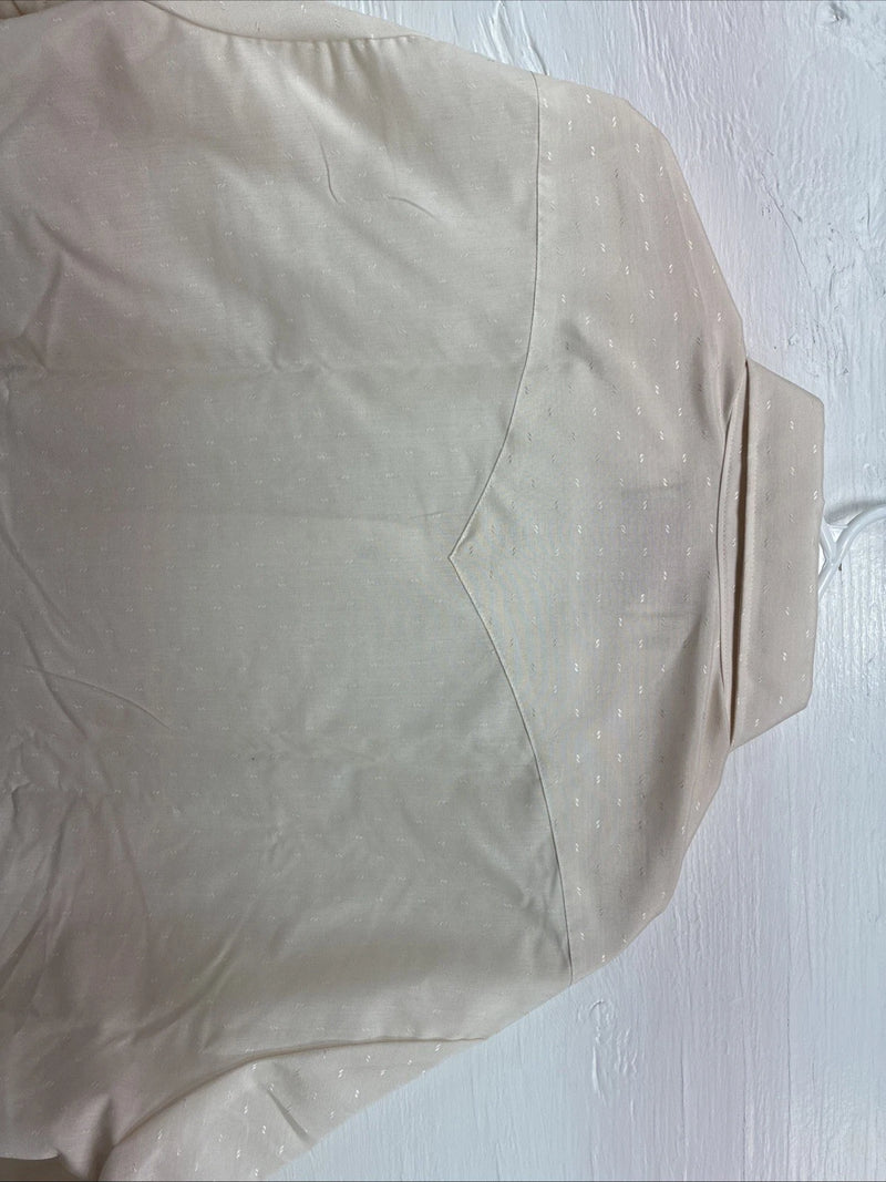 New Men’s Panhandle Slim Off White Design Long Sleeve Pearl Snap 17.5 XL T-18