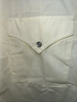 New Men’s Yellow Eagles ELY Pearl Snap Long Sleeve Shirt Small I-26