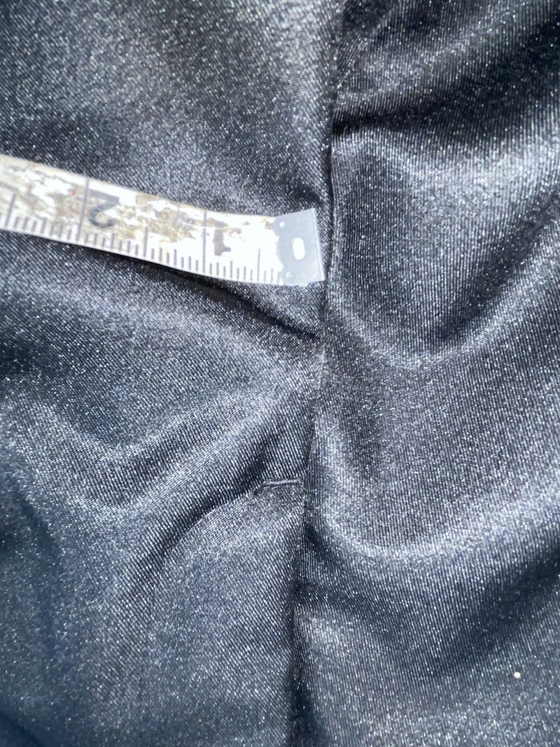 New Vintage Black Circle S Polyester Pants #CP4793 OO-98