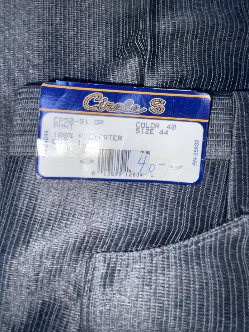 New Vintage Gray Circle S Polyester Pants #CP5091 OO-10