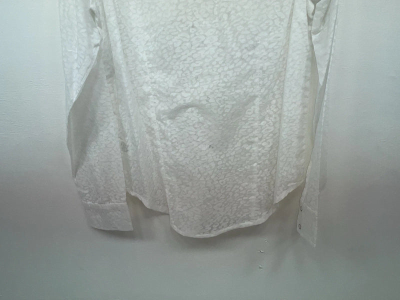 New Women’s White Cumberland Outfitters Long Sleeve Button Up Shirt M 3B-36