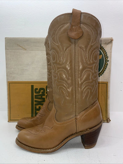New Women’s Brown Texas Brand Cowboy Boots. 4911 8 M. 16-34