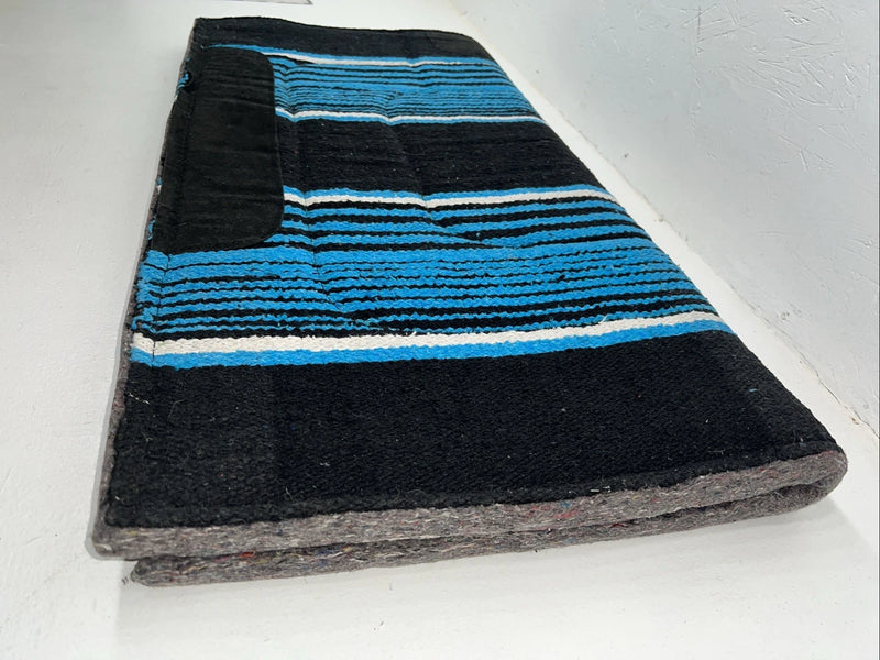New Tough 1 Blue Black Felt Drover Saddle Pad 32x32 #31-650 Pad-16 