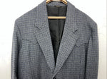 New Men’s Pioneer Wear Blue Plaid Suit Jacket 48L #12504 AA-600