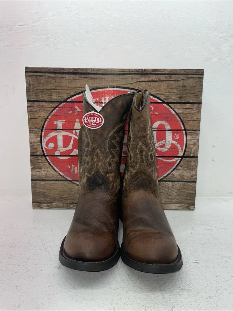 New Men’s Brown Laredo Cowboy Boots. 67902 9.5 9 1/2 E W. 4-78