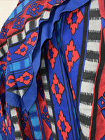 New Men’s Rodeo Active Red And Blue Western Button Shirt. Small A-173