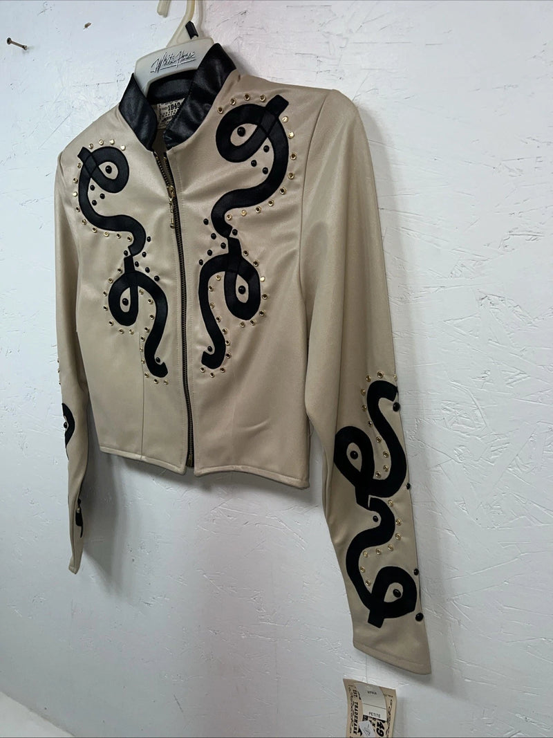 New Women’s Tan 1849 Authentic Ranchwear Short Show Jacket XXS UU-71