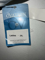New Women’s White Ovation Knee Patch English Riding Pants. 28 L D-48