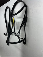 New Equiroyal Black Brown Full English Bridle With Reins #21-9556 Y-28