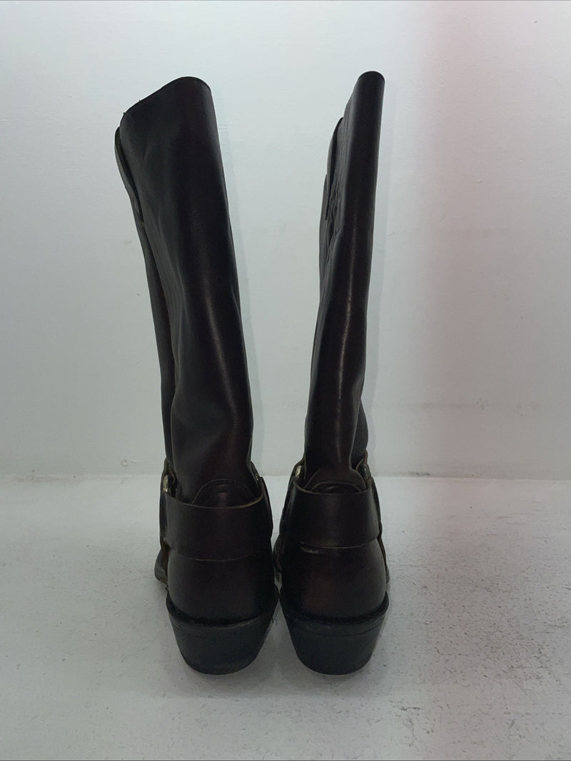 New Men’s Brown Dan Dino Cowboy Boots. 7129 9 D. 4-21
