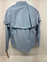 New Women’s Crickets Creek Blue Long Sleeve Button Up Medium MM-91