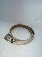 New White Genuine Leather Acme Tooled 28” Belt #5022 JJ-157