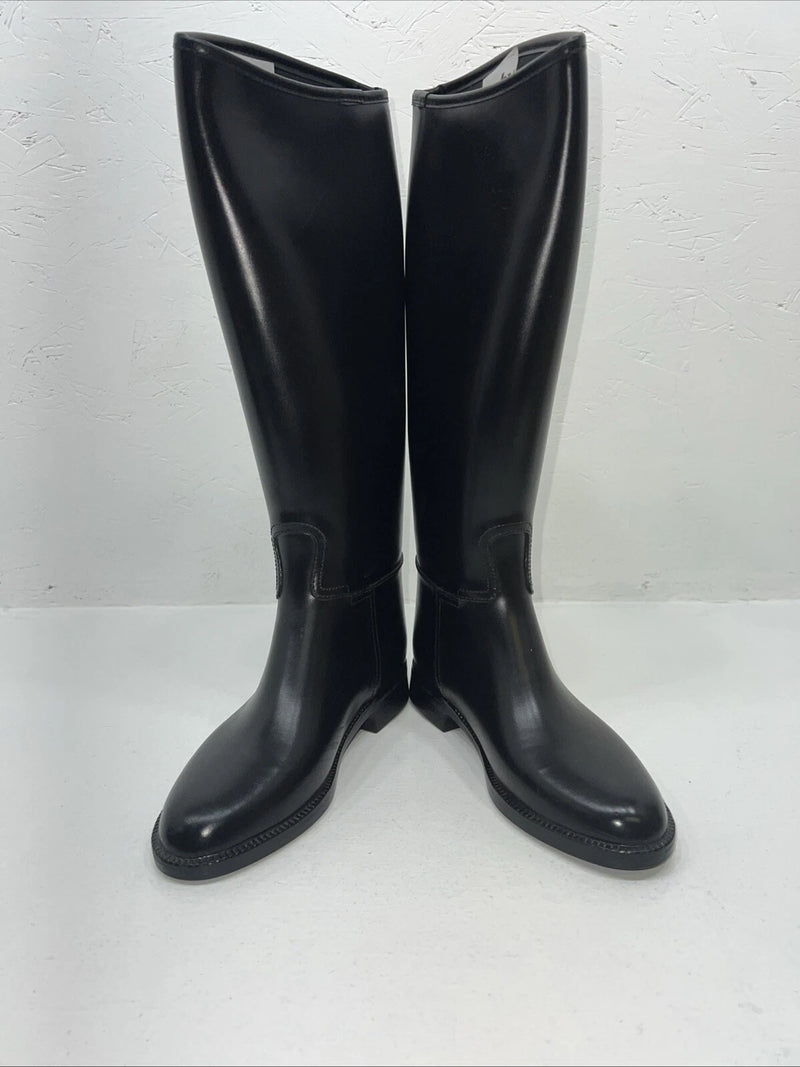 New Women’s Black Derby English Boots.  37 6 M. 12-1