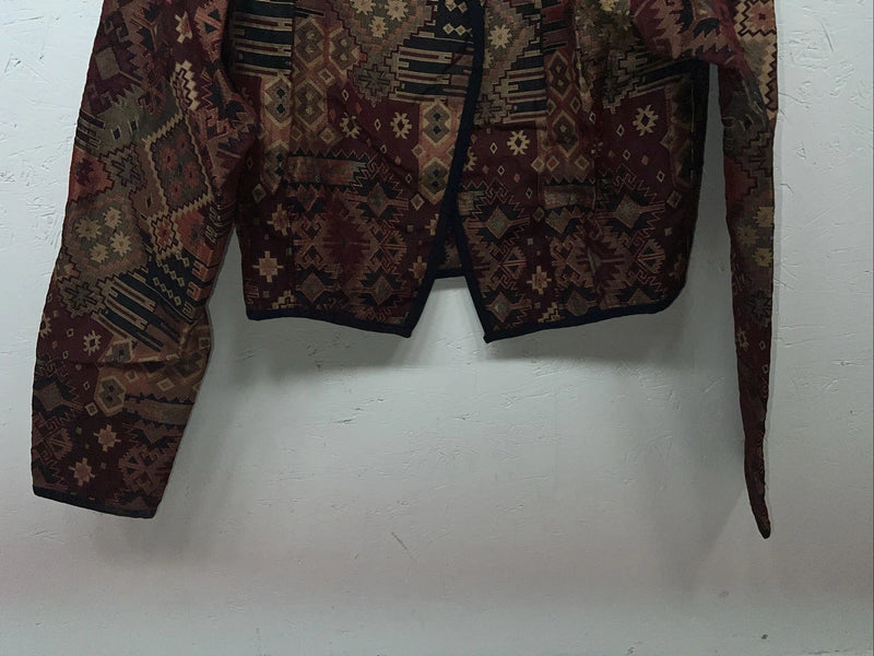 New Women’s Crazy Cowgirl Aztec Short Jacket Small H-607
