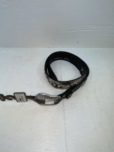 New Black Genuine Leather Nocona Bling And Tooled 28” Belt #N2463401 NN-32