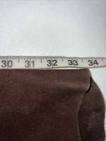 NOS Brown Show Chaps With Fringe Adjustable Waist 44” L-36