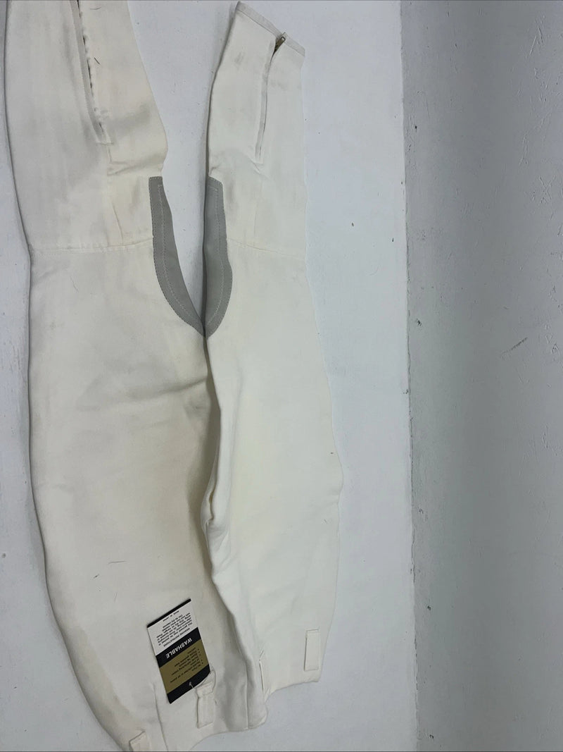 New Children’s White Equi-Stretch Prestige No Flare English Pants. 24-L  A-161