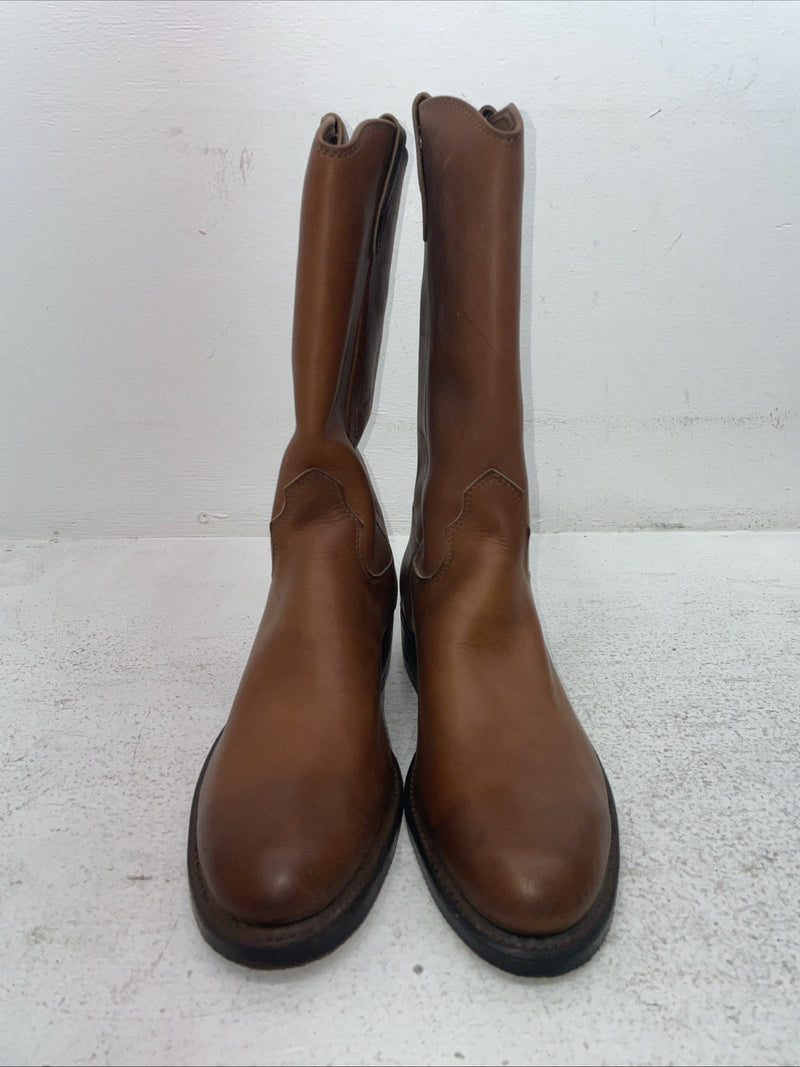 New Men’s Brown Double H Cowboy Boots. 81665 7.5 7 1/2 E E. 1-66