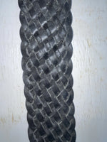 New Black Genuine Leather Braided 38” Belt #8840/01 Z-108