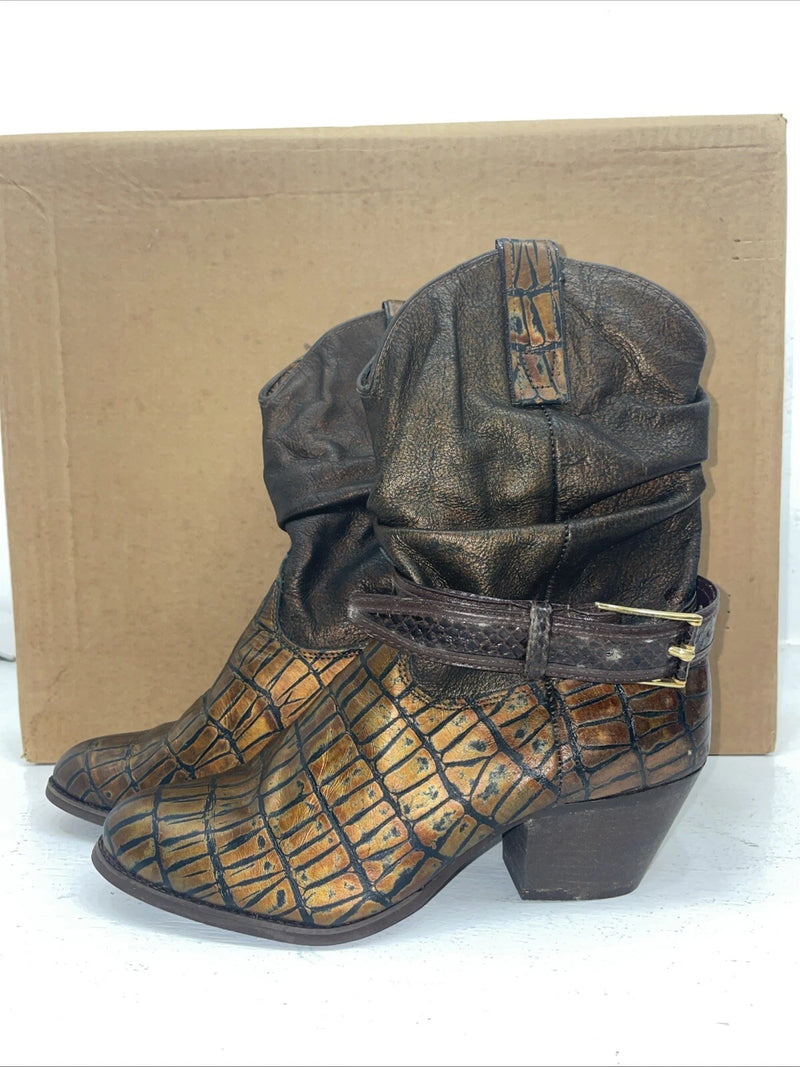 New Women’s Brown Kenny Roger’s Cowboy Boots. 40524 6.5 6 1/2 M. 18-7