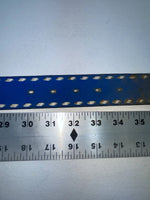 New Blue Genuine Leather Weaved 32” Belt #7030 Z-46