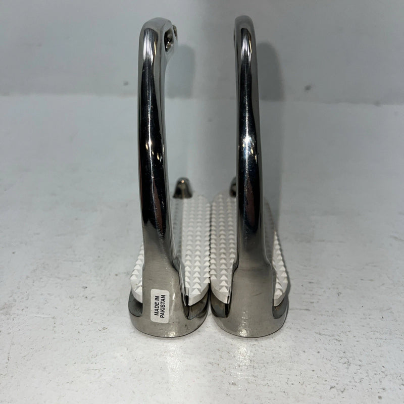 New Tough 1 Silver Iron Breakaway English Stirrups D-502