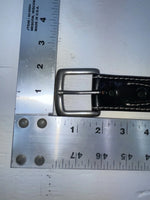 New Black Genuine Leather Badger Stitched 32” Belt #B1340 Z-174