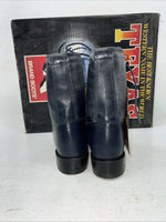New Women’s Blue Lace Up Texas Brand Cowboy Boots. 4445 7 M. 18-76