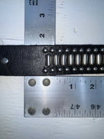 New Black Genuine Leather Nocona Silver Stud 32” Belt #N1311999 Z-133