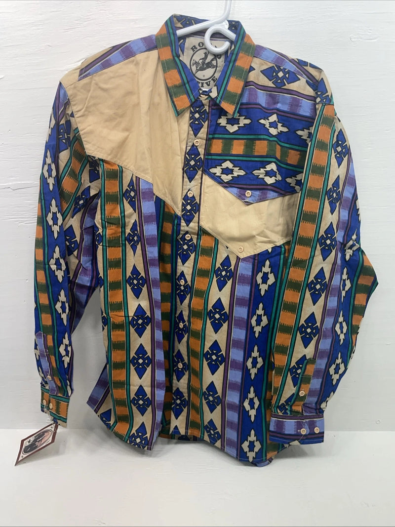 New Men’s Rodeo Active Multiple Color Long Sleeve Button Up XL B-119