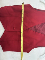 New Kids Dickson Jenkins Red Vest Button Up Size 8 Girls TT-53
