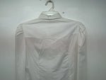 New Women’s White And Colored H Bar C Long Sleeve Button Up Shirt M 3B-87