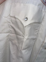 New Men’s Champion Western Tan Long Sleeve Pearl Snap 15.5 X 34 Medium B-111