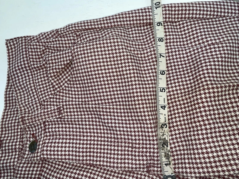 New Vintage Red And White Checkered Lee Polyester Pants #2600362 SS-74