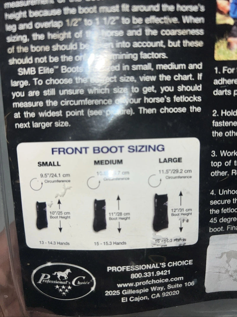 New Professionals Choice Green SMB Elite Front L Splint Boots HH-1