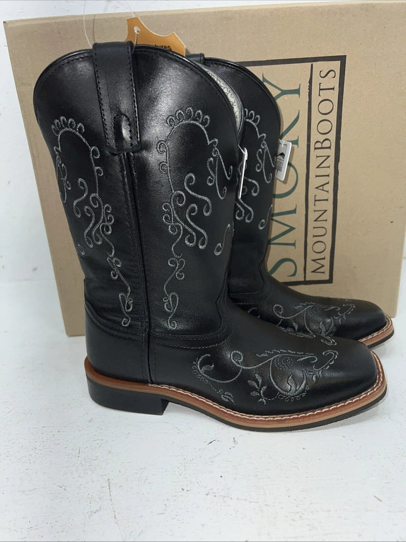 New Women’s Black Smoky Mountain Cowboy Boots. 6843 7 M. 18-43