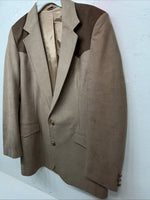New Men’s Wrangler Brown Suit Jacket 40L #77452 AA-601