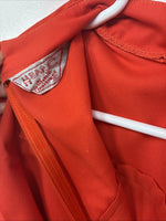 New H Bar C Orange Long Sleeve Half Zip Up Shirt Size Small TT-49