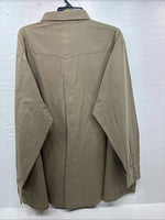 New Men’s White Horse Siege Color Long Sleeve Pearl Snap 2XL H-52