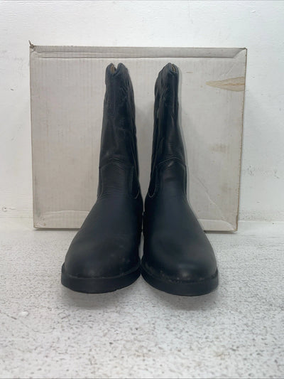 New Youth Black Dan Post Cowboy Boots. C 3140 5.5 5 1/2 D. 2-126