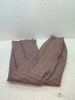 New Vintage Red Checkered Panhandle Slim Polyester Pants #8072 VV-107