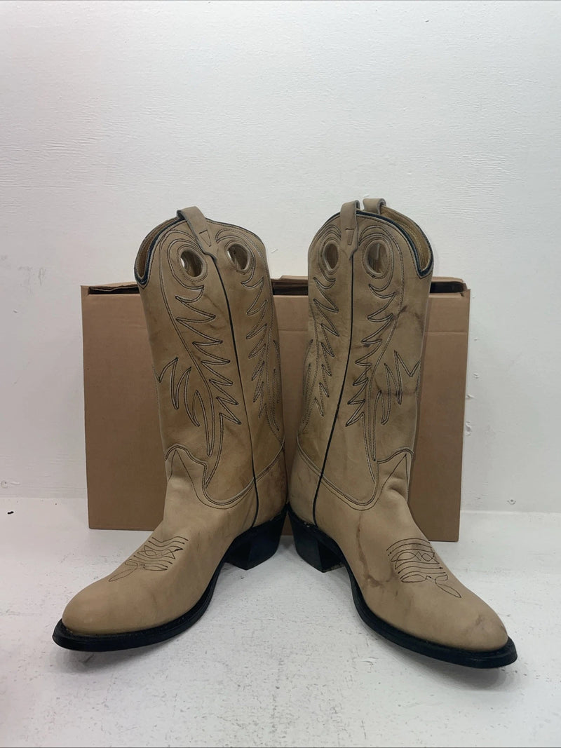 New Men’s Cream Texas Brand Cowboy Boots. 7899 10.5 10 1/2 D. 6-71