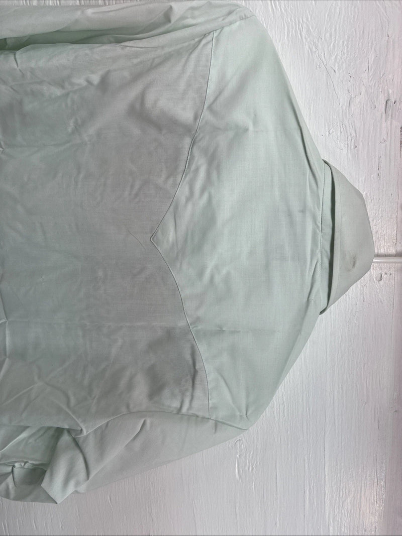 New Men’s Champion Western Mint Green Long Sleeve Pearl Snap 15 Medium M-62