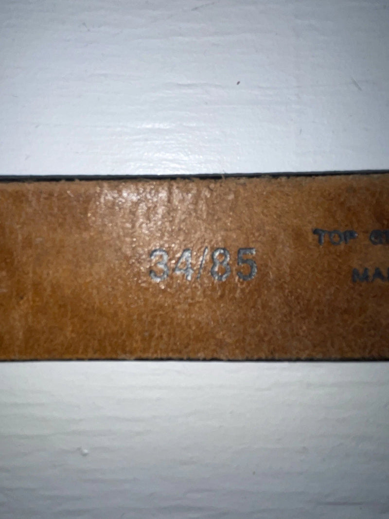 New Brown Genuine Leather Chambers Tooled 34” Belt #6381/13 Z-131