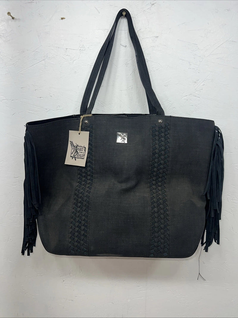 New Gray Angel Ranch Purse With Fringe #DHB1036B EE-5