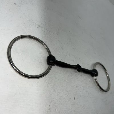New Congress Leather O Ring Smooth Mouth Snaffle 5” Bit. #47784 U-9