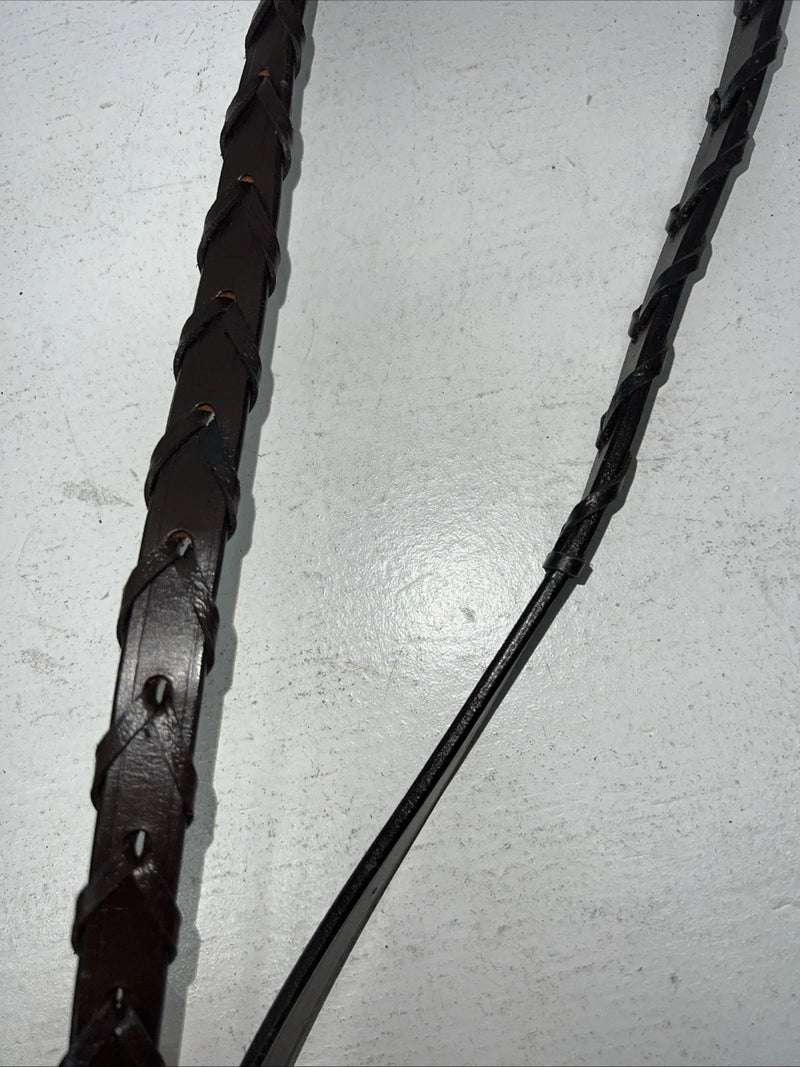 New Silver Fox Brown Draft Snaffle Bridle #20-8555-7 BB-14